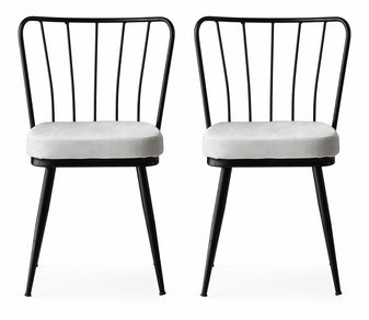 Set 2 židlí Ypsilon (Černá)