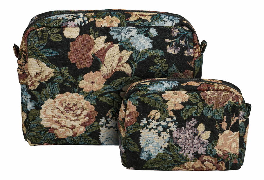 Toaletní tašky 2 ks Zemeria (černá)