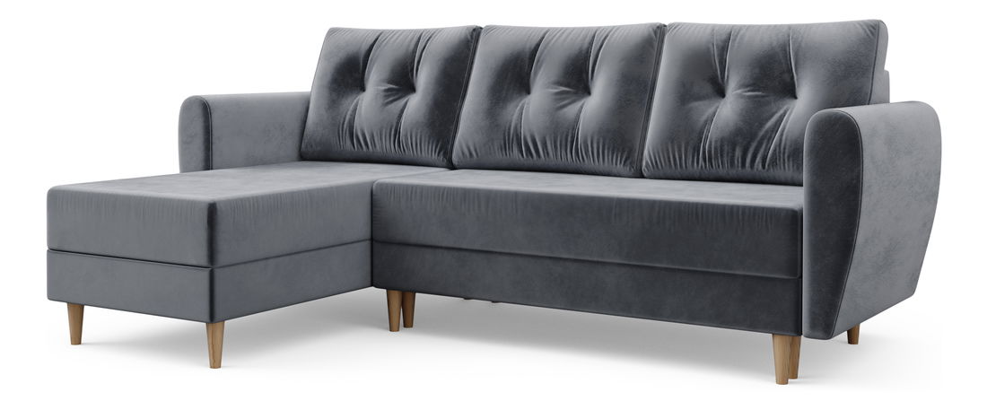 Rohová sedací souprava Palermo (šedá) (L)