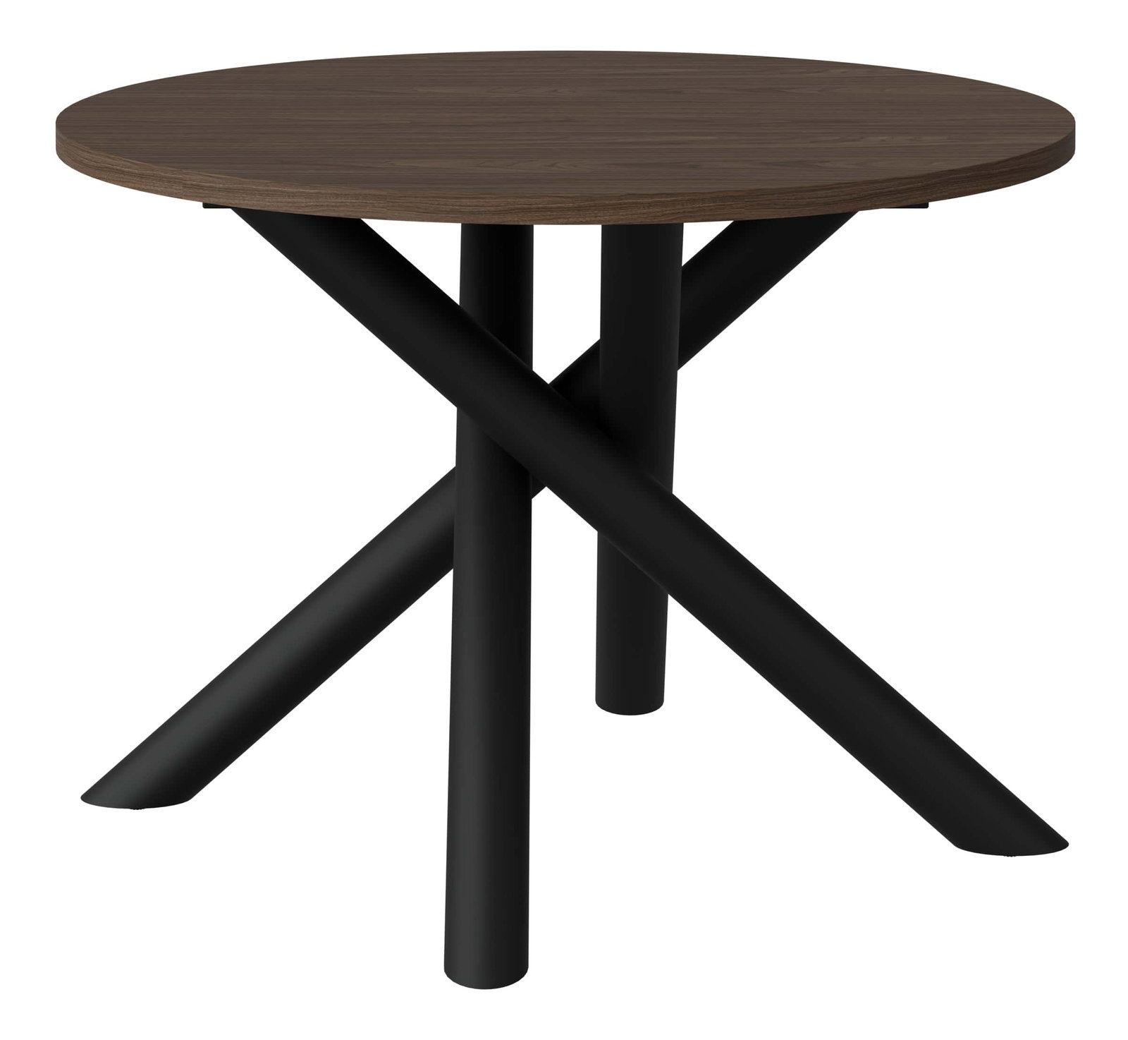 Kulatý jídelní stůl 110 cm Ossla (ořech)