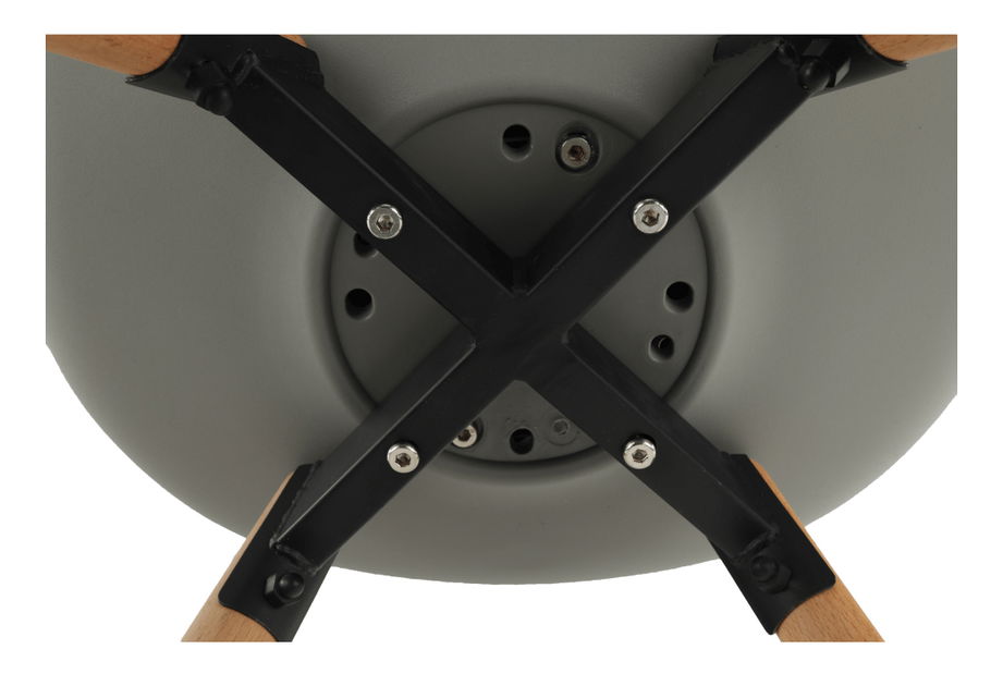 Jídelní židle Samim (světle šedá + buk)