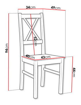 Jídelní židle Zafir D (černá)