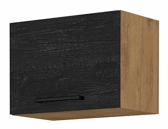 Horní kuchyňská skříňka Virion 50 GU 36 1F (dub lancelot + tmavé dřevo)