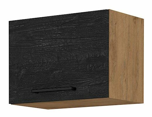 Horní kuchyňská skříňka Virion 50 GU 36 1F (dub lancelot + tmavé dřevo)