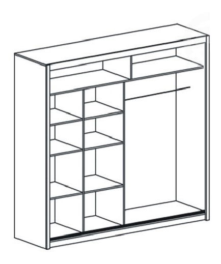 Šatní skříň Lizbona 2