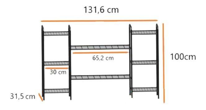 Dekorativní stojan na květináče Sosenu 2 (černá)