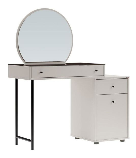 Toaletní stolek Trinity 3 (bílá) (se zrcadlem)