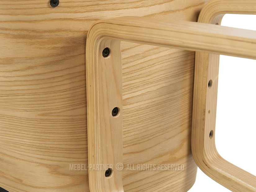 Barová židle Lageze (béžová + dub)