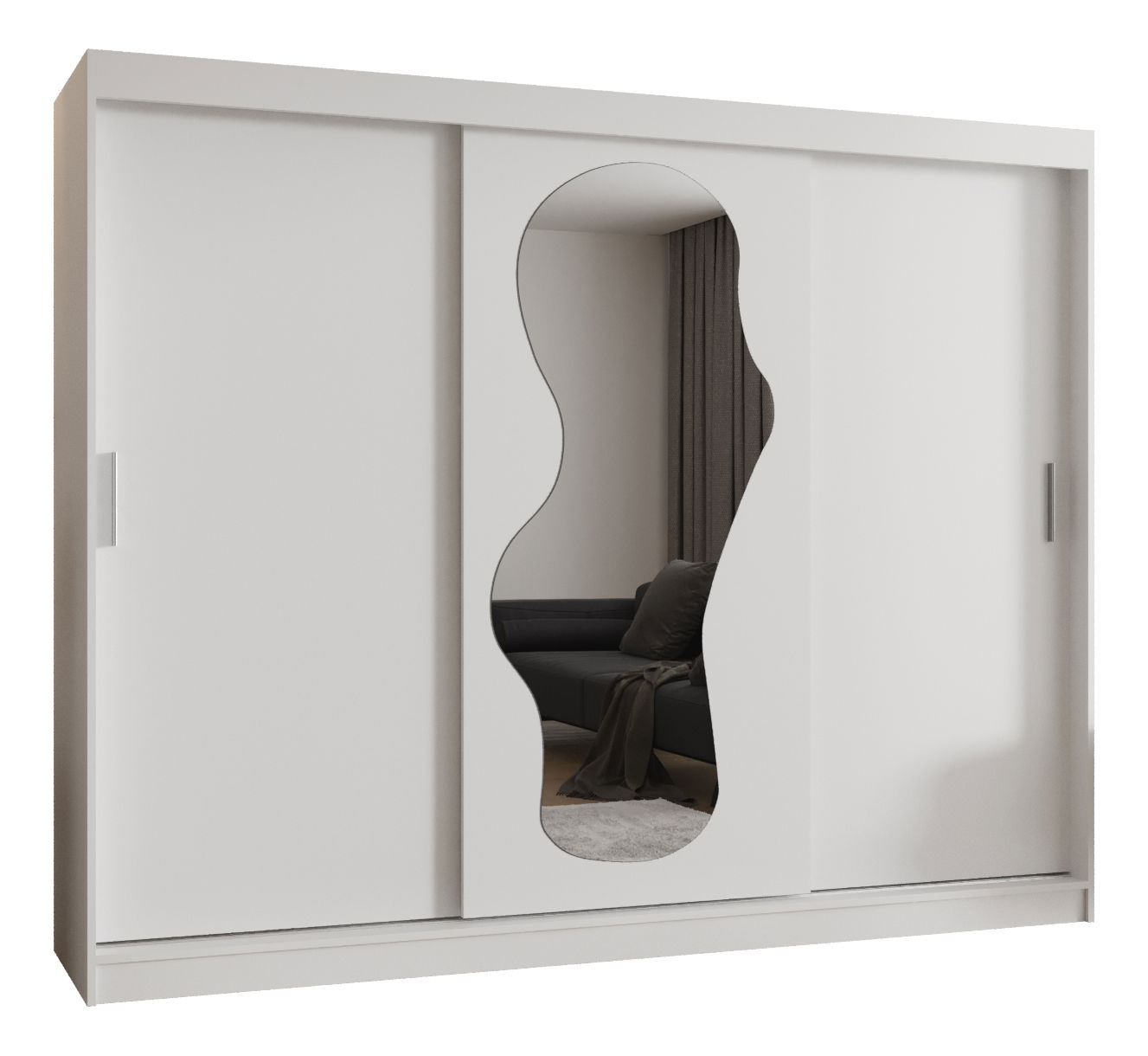 Šatní skříň 250 cm Ulta (bílá)