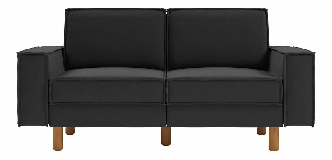 Pohovka třísedačka Spary 3 (petrolejová + ořech)