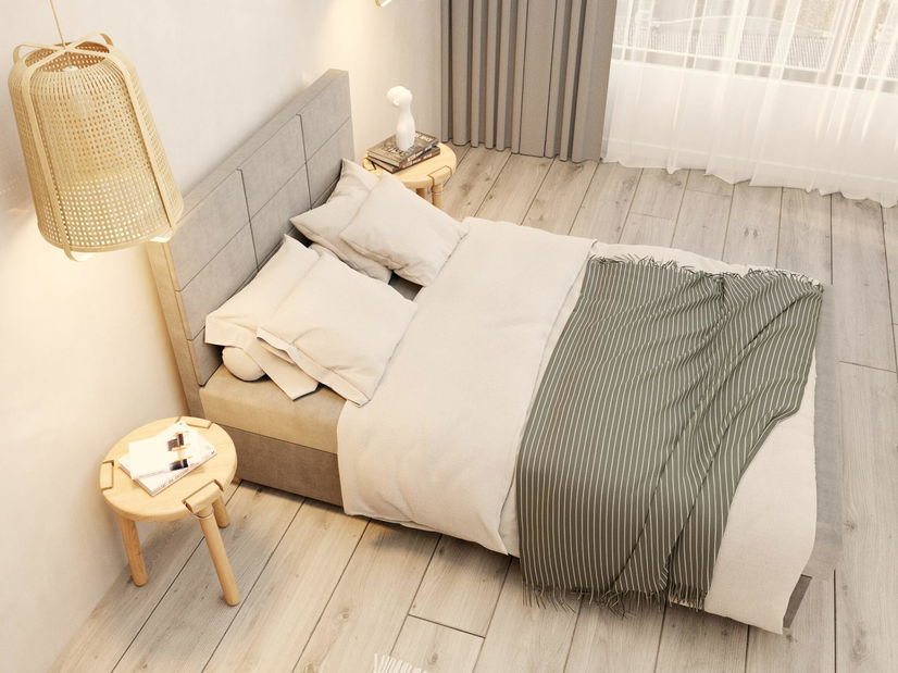 Jednolůžková postel 120 cm Picasso II (šedá) (s úl. prostorem a matrací)