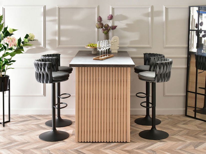 Židle Adel (grafit + černá)