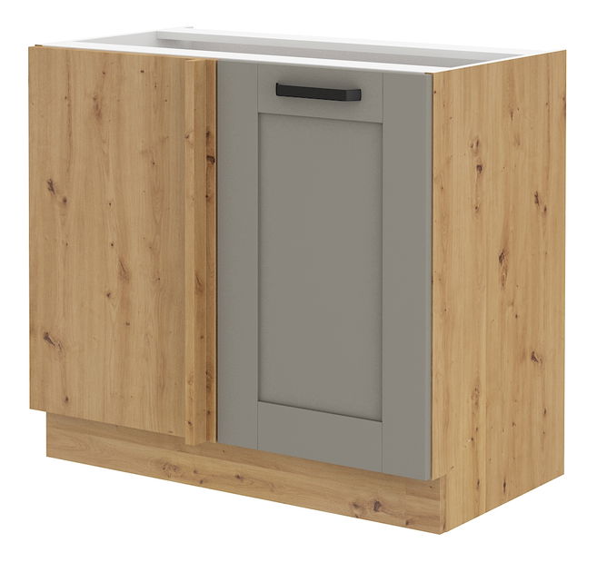 Dolní kuchyňská skříňka Lucid 105 ND 1F BB (dub artisan + claygrey)