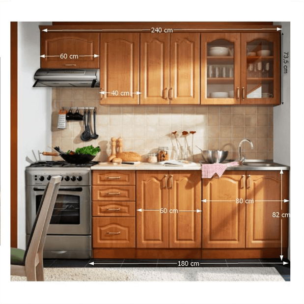 Kuchyně Leite MDF klasik 240 cm