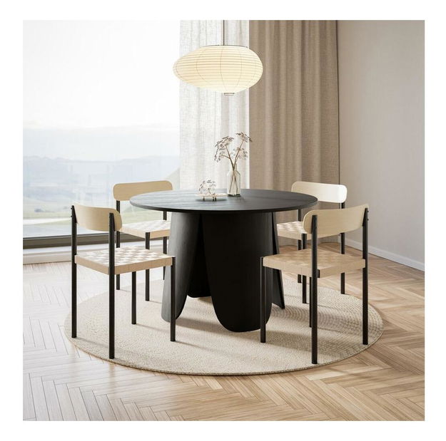 Jídelní židle Hymalaya (přírodní + černá)