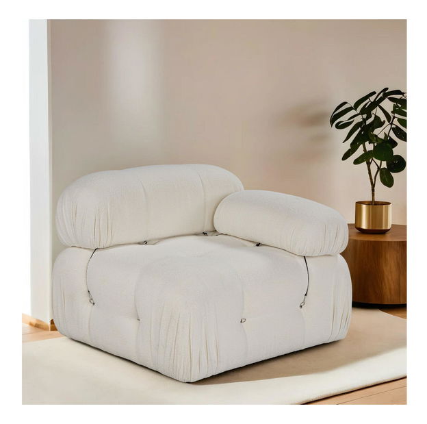 Křeslo Bubel (bílá) (P)