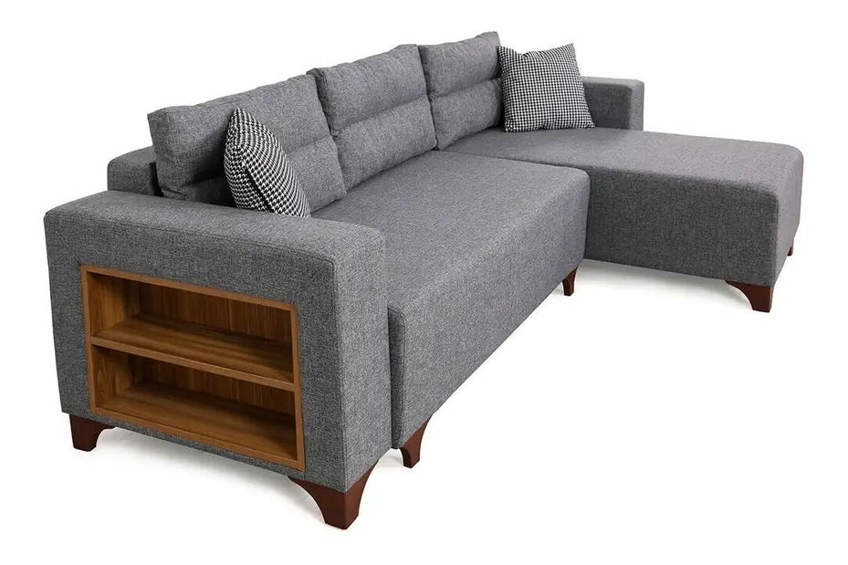 Rohová sedačka Tlofa (antracit) (P)