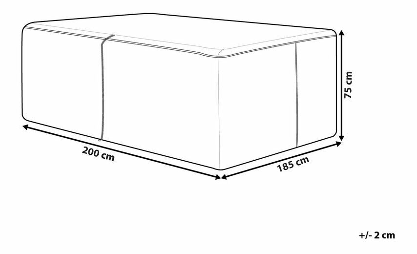 Potah zahradního nábytku HALDI (200 cm) (polyester) (šedá)