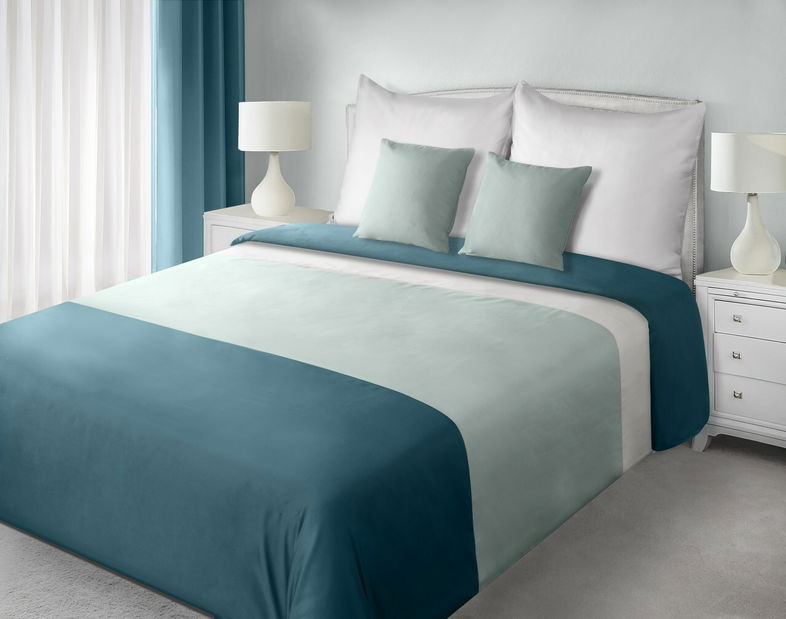 Povlečení 200x160 cm Trio (tyrkysová) (komplet s povlečením na polštáře)