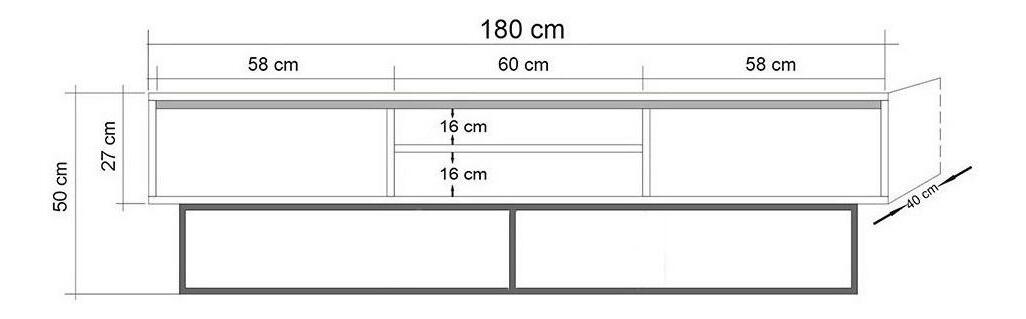 Souprava nábytku do obývacího pokoje Laxi 10 (ořech + černá)