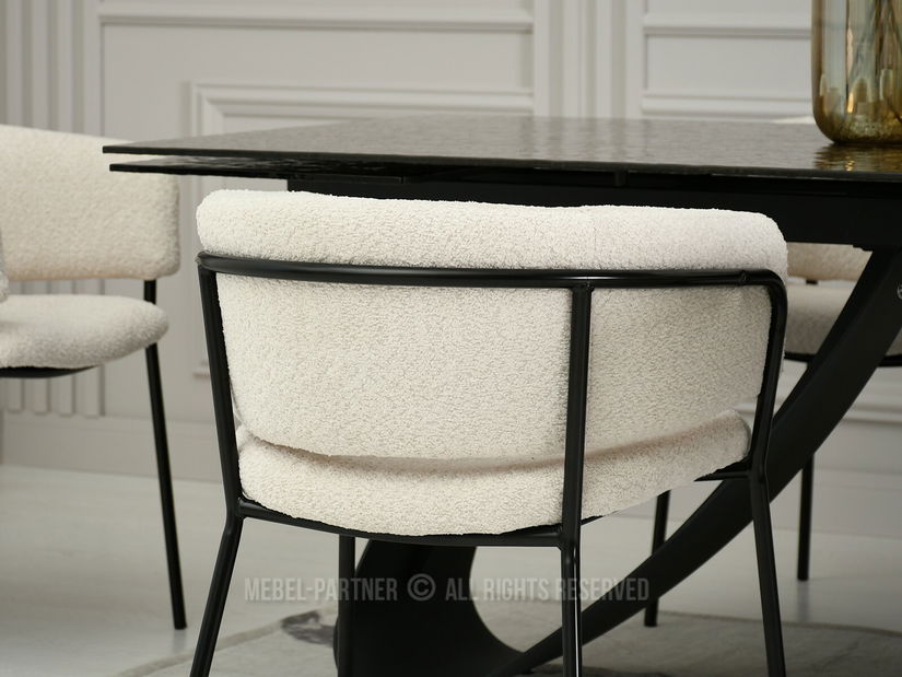 Židle Sorento (krémová + černá)