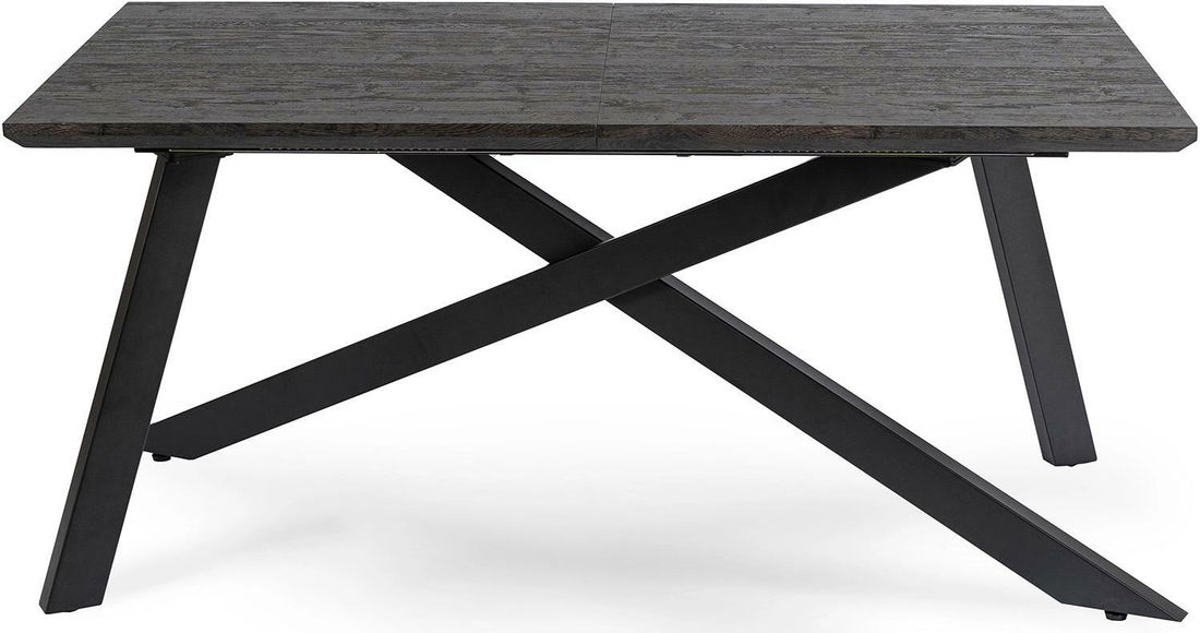 Rozkládací jídelní stůl Hinchandose (černá) (pro 6-10 osob)