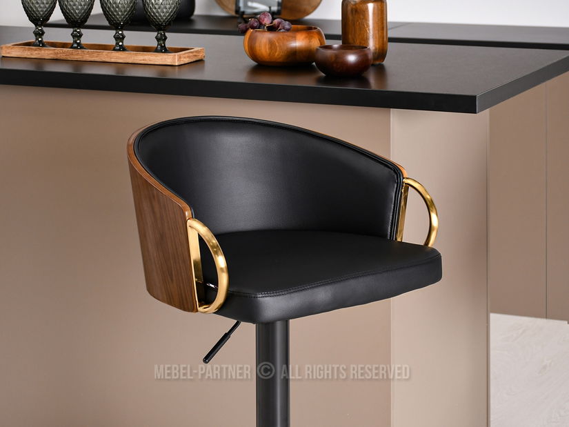 Židle Elviria H (ořech tmavý + černá)