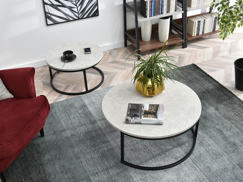 Konferenční stolek Kolja Stolek Xl (šedá + černá)