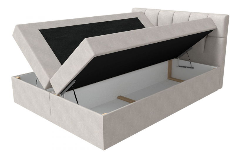 Kontinentálni postel 140 cm Apolon (šedá) *výprodej