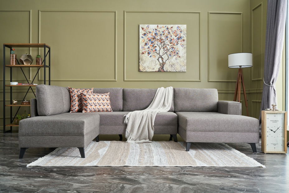 Rohová sedačka Enfant (Hnědá)