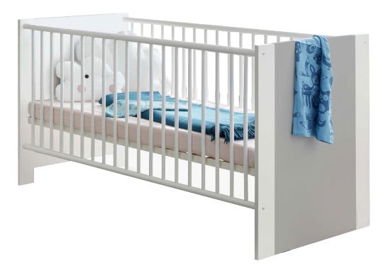 Detská postieľka Pearle Typ 621 (biela + sivá)