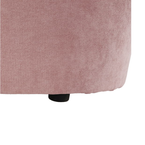 Křeslo Rosana (růžová) (s taburetkou)