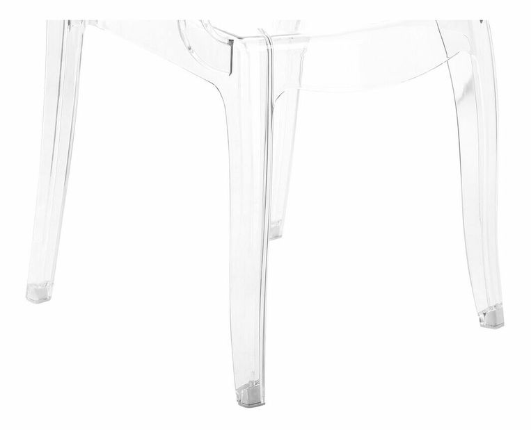 Set 2 ks jídelních židlí Kenza (průhledná)