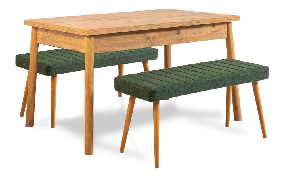 Jídelní set Contigo (borovice + zelená)