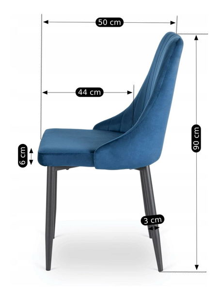 Jídelní židle Boquete (námořnická modrá)