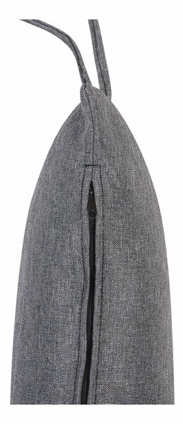 Závěsné křeslo se stojanem PINOGRO (polyratan) (šedá)