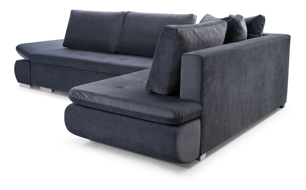 Rohová sedací souprava Arleen (tmavě šedá) (L)