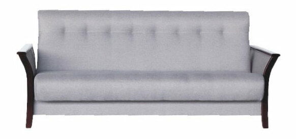 Pohovka Tomas 3W světlá šedá + + ořech tmavý