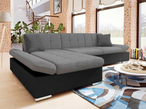 Rohová sedací souprava s funkcí spaní Raphael (L) (ekokůže Soft 011 + Lux 06 + Lux 5)