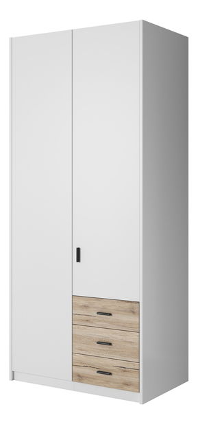 Šatní skříň Girton Typ 58 (bílá + san remo)