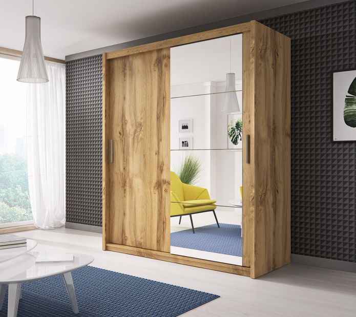 Šatní skříň Denise 180 (dub wotan)