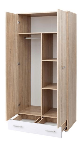 Šatní skříň Ericus Typ 02 Bílá