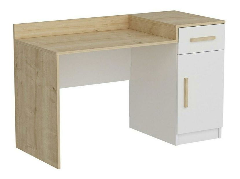 PC stolek Makeku (dub + bílá)