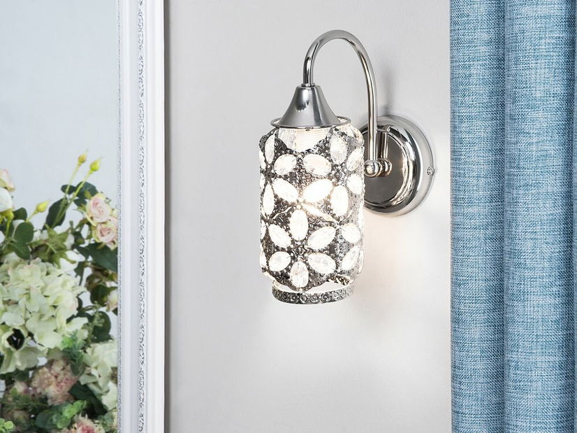 Nástěnná lampa Singa (stříbrná)