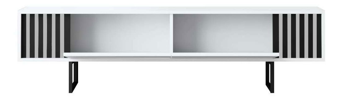 TV stolek/skříňka Chromonise (bílá + černá)