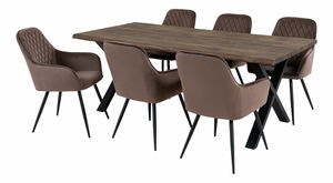 Jídelní set Tonoraora (přírodní + světle hnědá)