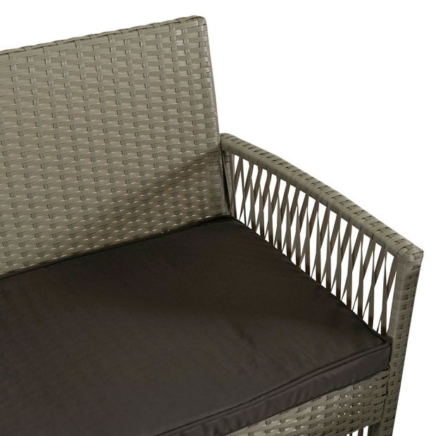 Zahradní set Frutos (béžová + šedá) (pro 4 osoby)