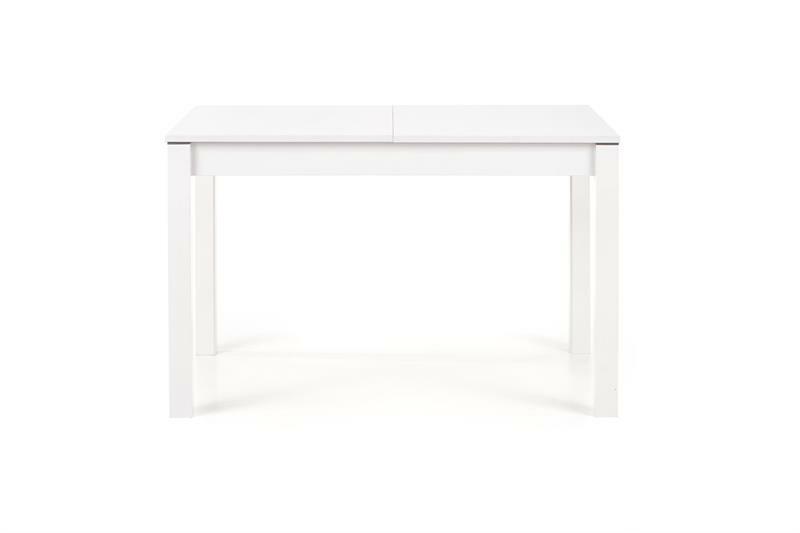 Rozkládací jídelní stůl 118-158 cm Mauric (bílá) (pro 4 6 osob)