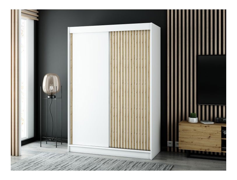 Šatní skříň 150 cm Ladonna (bilá matná)