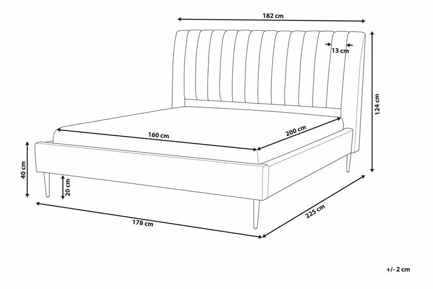 Manželská postel 160 cm MASALA (s roštem) (růžová)